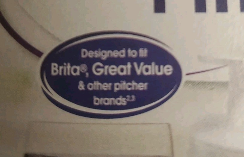 Great Value 4 Pitcher Filters Made in USA Designed for Brita NEW IN BOX