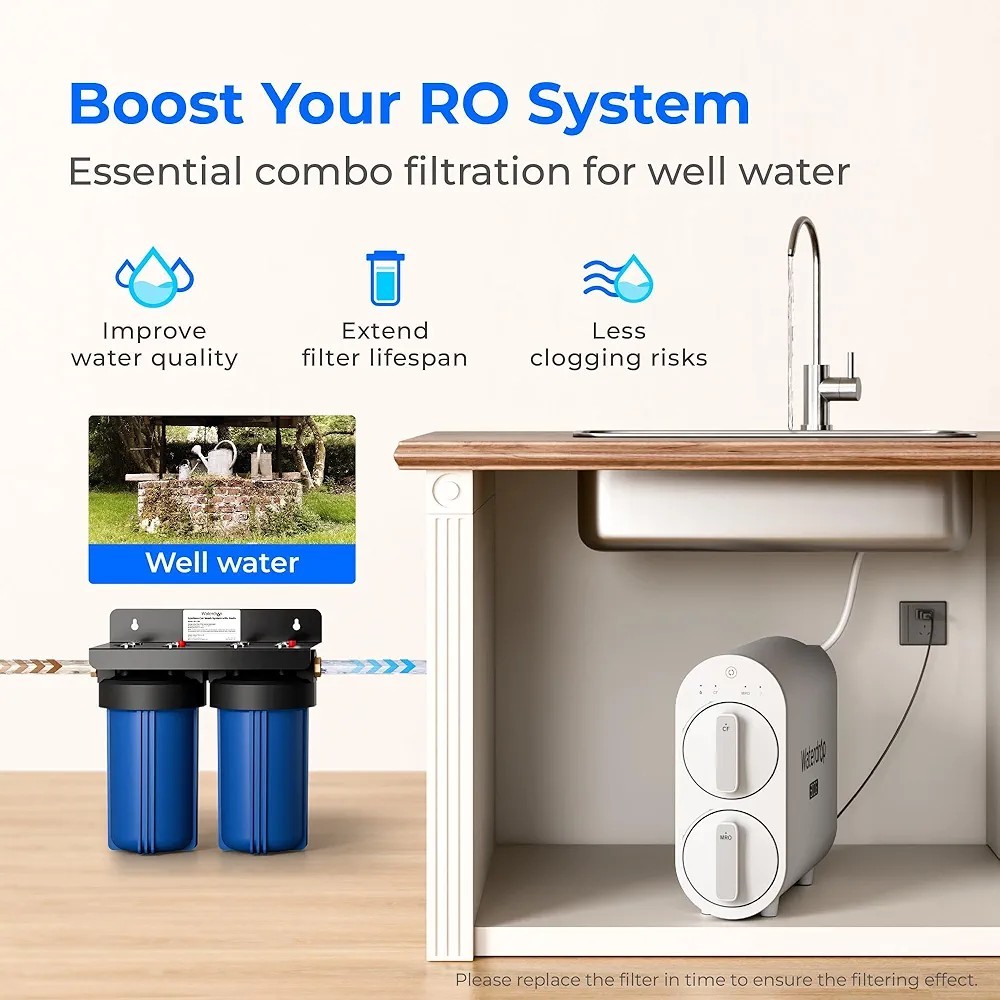 Waterdrop G2P600 Reverse Osmosis System, 600 GPD, 7 Stage Tankless Water Filter
