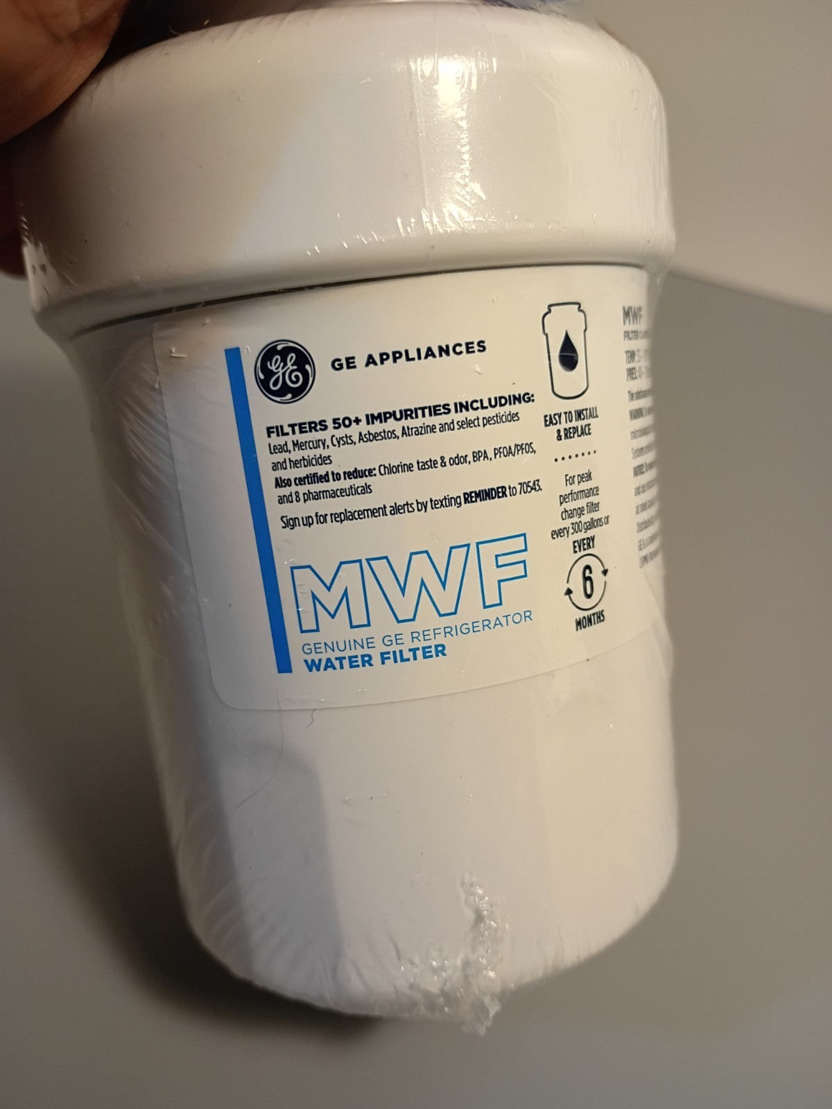 Genuine GE MWF Refrigerator Water Filter 6 Months 300 Gallons NEW SEALED