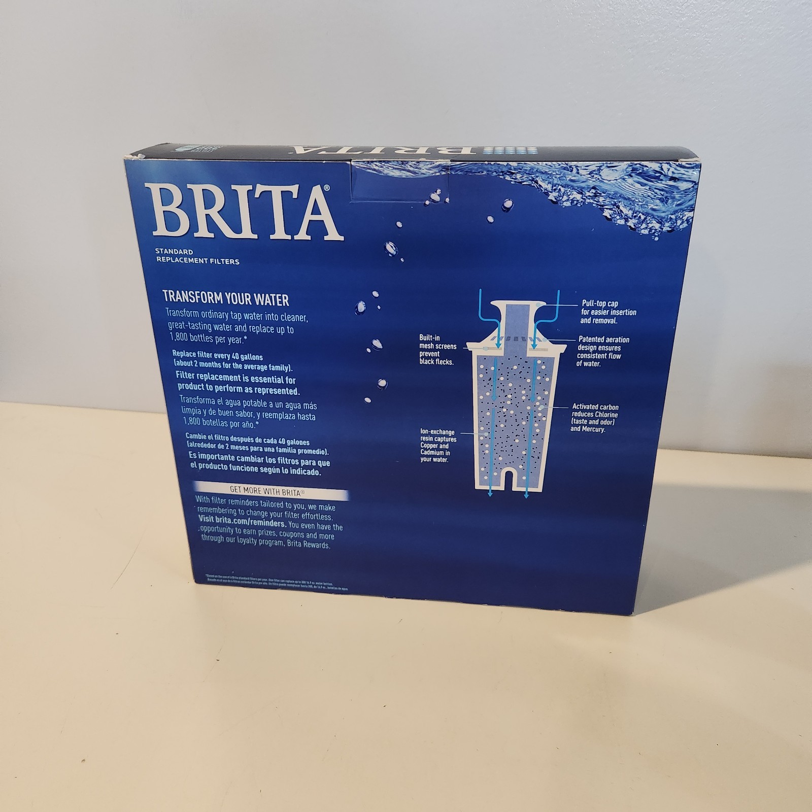 Brita 987554 Pitcher Standard Replacement Filters 10 Filters 2 Packs of 5 Sealed