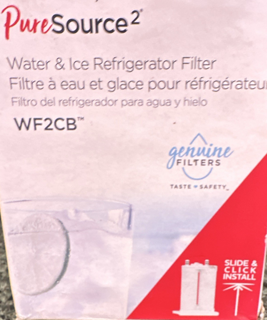 PureSource2 WF2CB/FC-100 Frigidaire Refrigerator Water Filter Carbon 200 gal