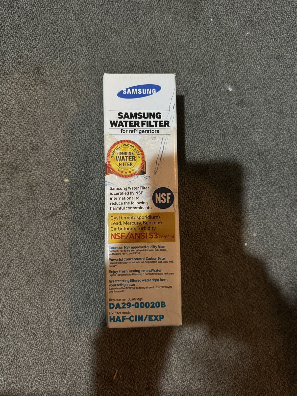 SAMSUNG FOR Fresh Refrigerator Water Filter Factory Sealed Brand New In Box