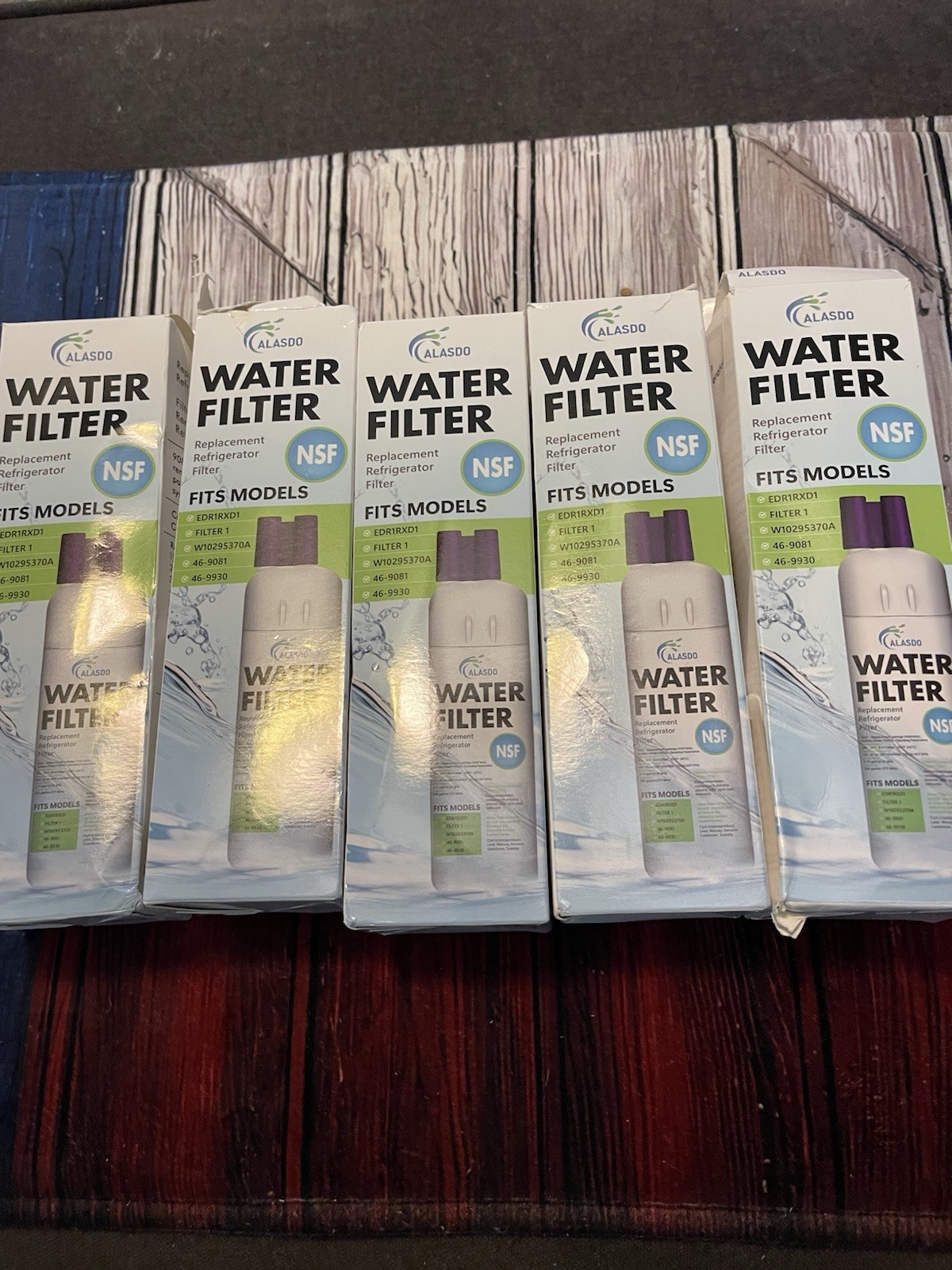 5 Pk Alasdo Filter 1 Refrigerator Water 46-9081 46-9930 NEW FREE SHIP