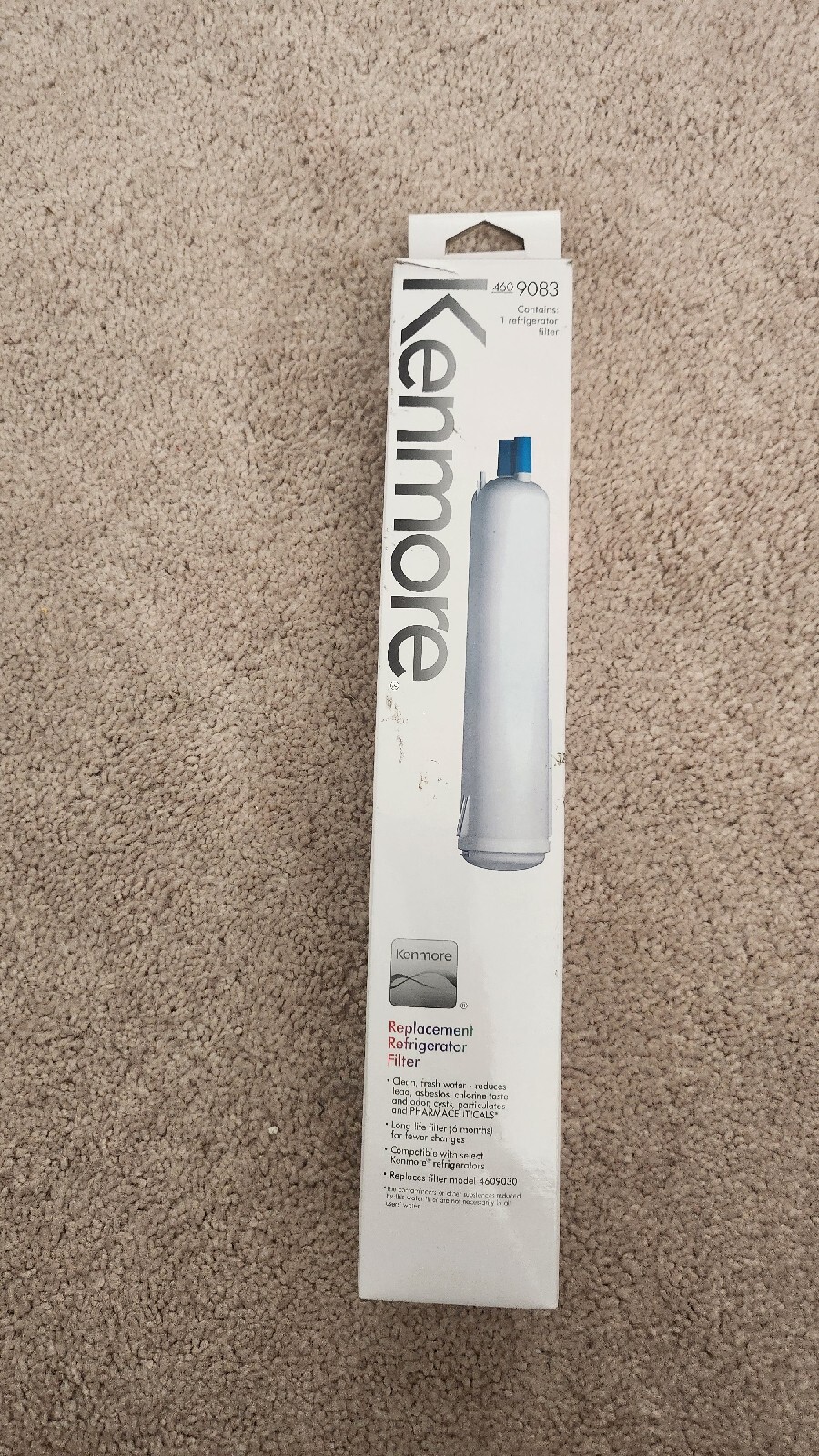 Kenmore 9083 Refrigerator Cartridge Water Filter 469083 9020 9030–1/2/3/4 pack