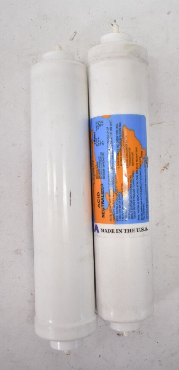 Lot of 2 Omnipure Inline Filter Cartridge K2551JJ 1/2 Magnesium 1/2 Calcite