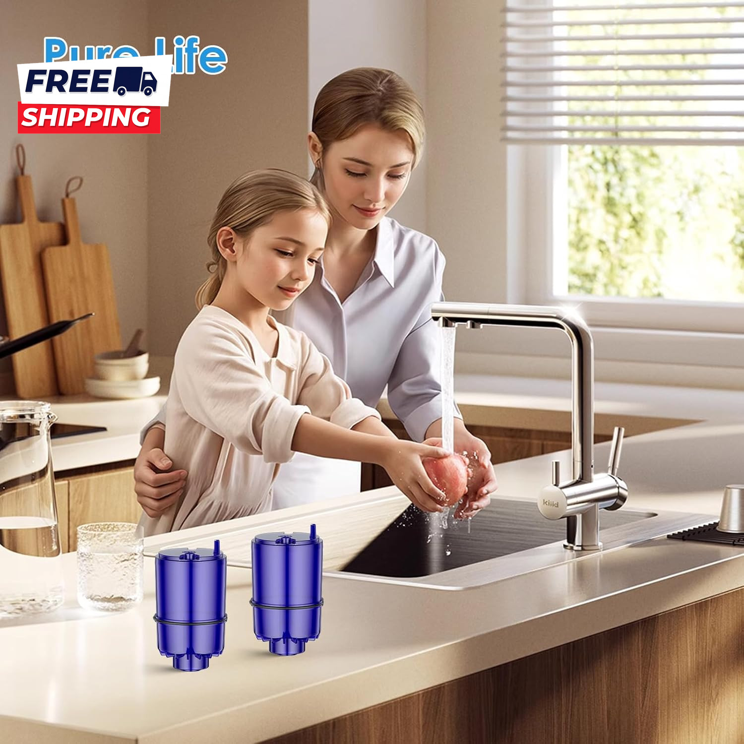 Faucet Water Filter Replacement Fit for All PUR for PUR plus Faucet Filtration