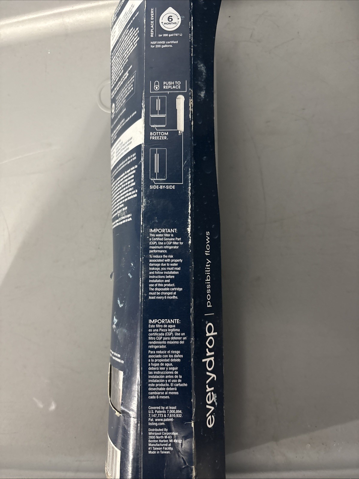 Every drop Refrigerator Ice & Water Filter/ 6 Months Filter Life