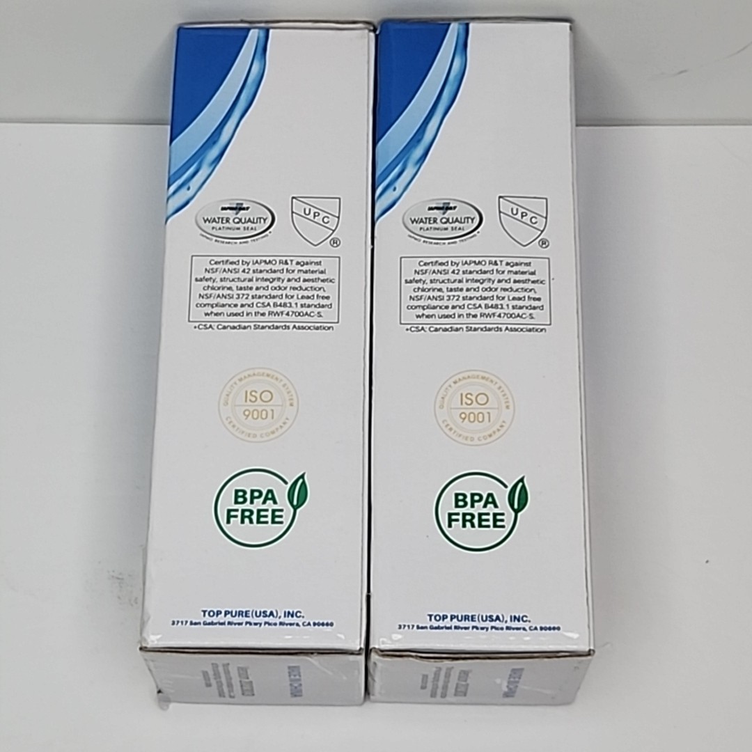 RWF4700AC Water Filter Fit for LT1000P, ADQ747935, LMXS28626D, LT1000PC 2PACK