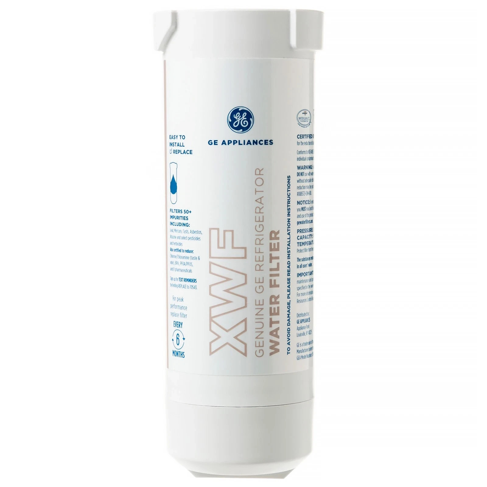 Genuine General Electric XWF Refrigerator Water Filter – White Sealed