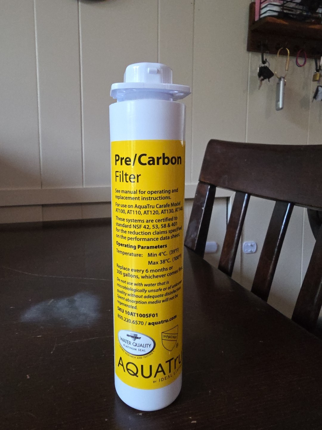 AquaTru Pre-Carbon Water Filter Stages 1-2 For Aquatru Carafe