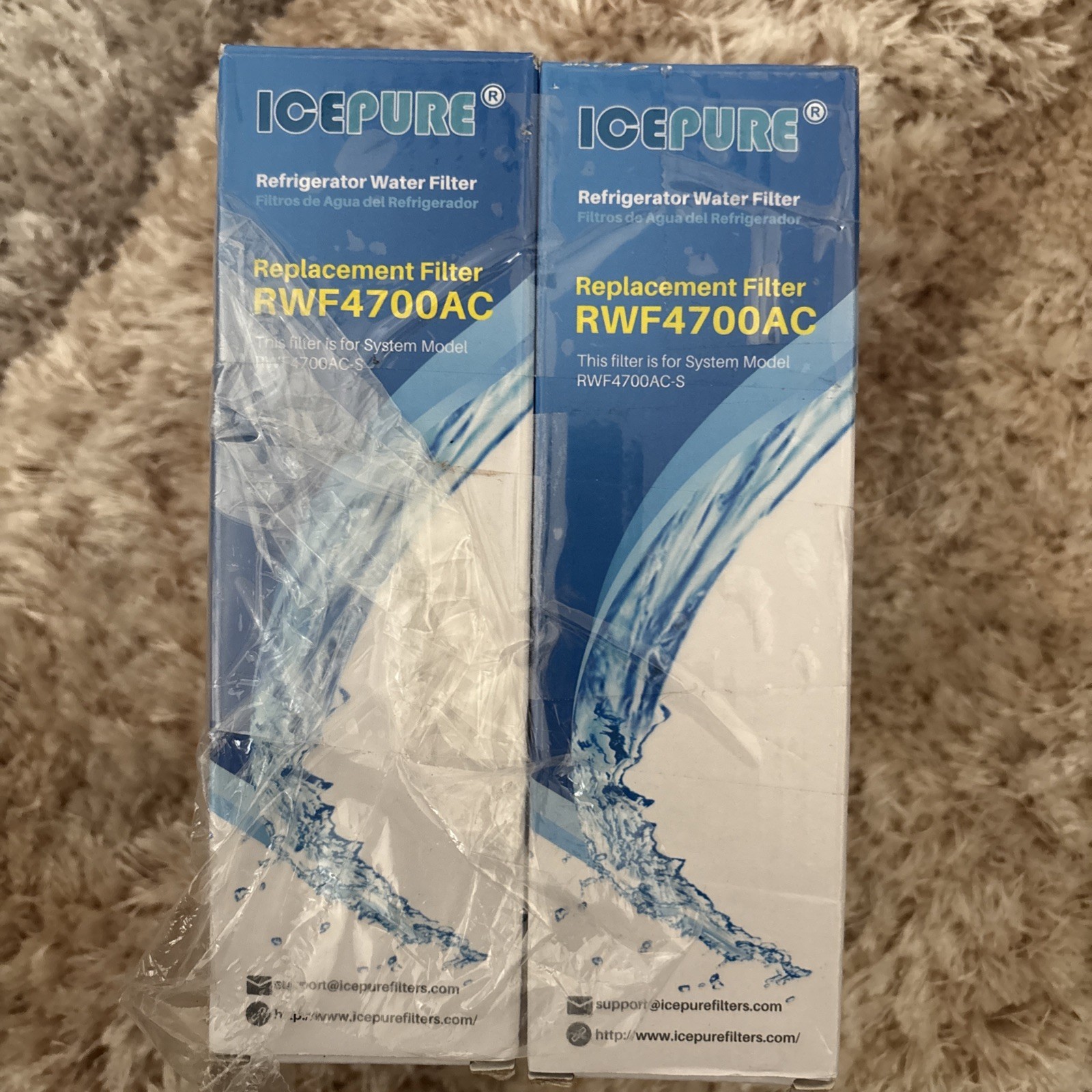 Lot Of 4 RWF4700AC Fits LT1000P, ADQ747935, LMXS28626D, LMXS30796S water filters