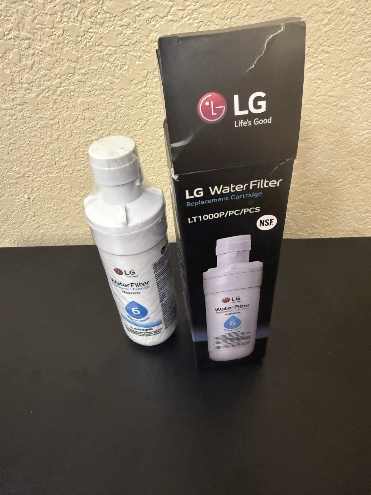 Genuine LG Water Filter Replacement Cartridge LT1000P/PC/PCS New Open Box