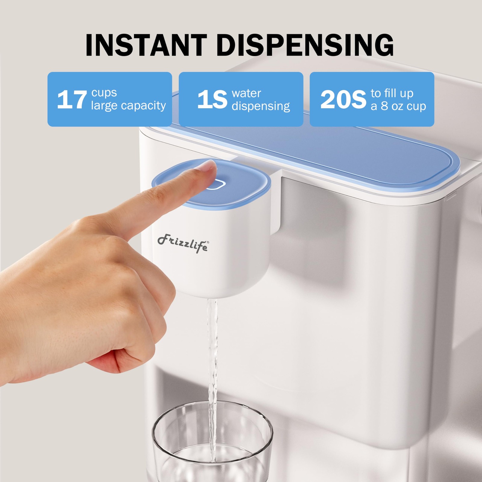 MD40 Electric Water Filter Dispenser with 2 Filters, 400 Gallon, NSF/ANSI 53&…