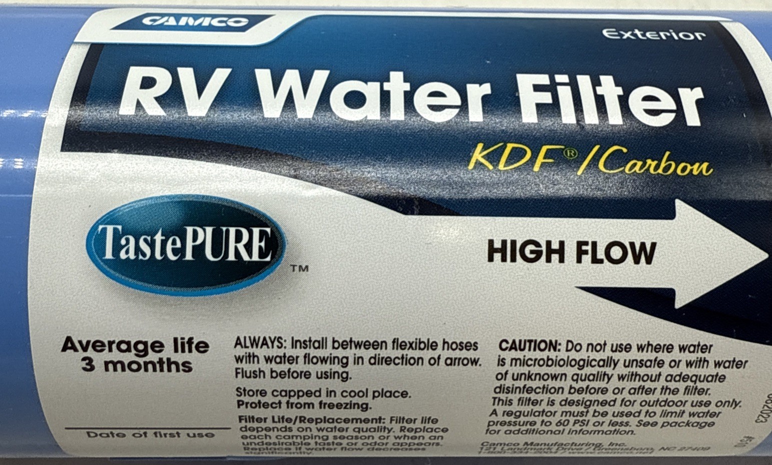 Camco RV Water Filter Lot Pentek Inline Filter GS-10ro-4 Water Filters NEW