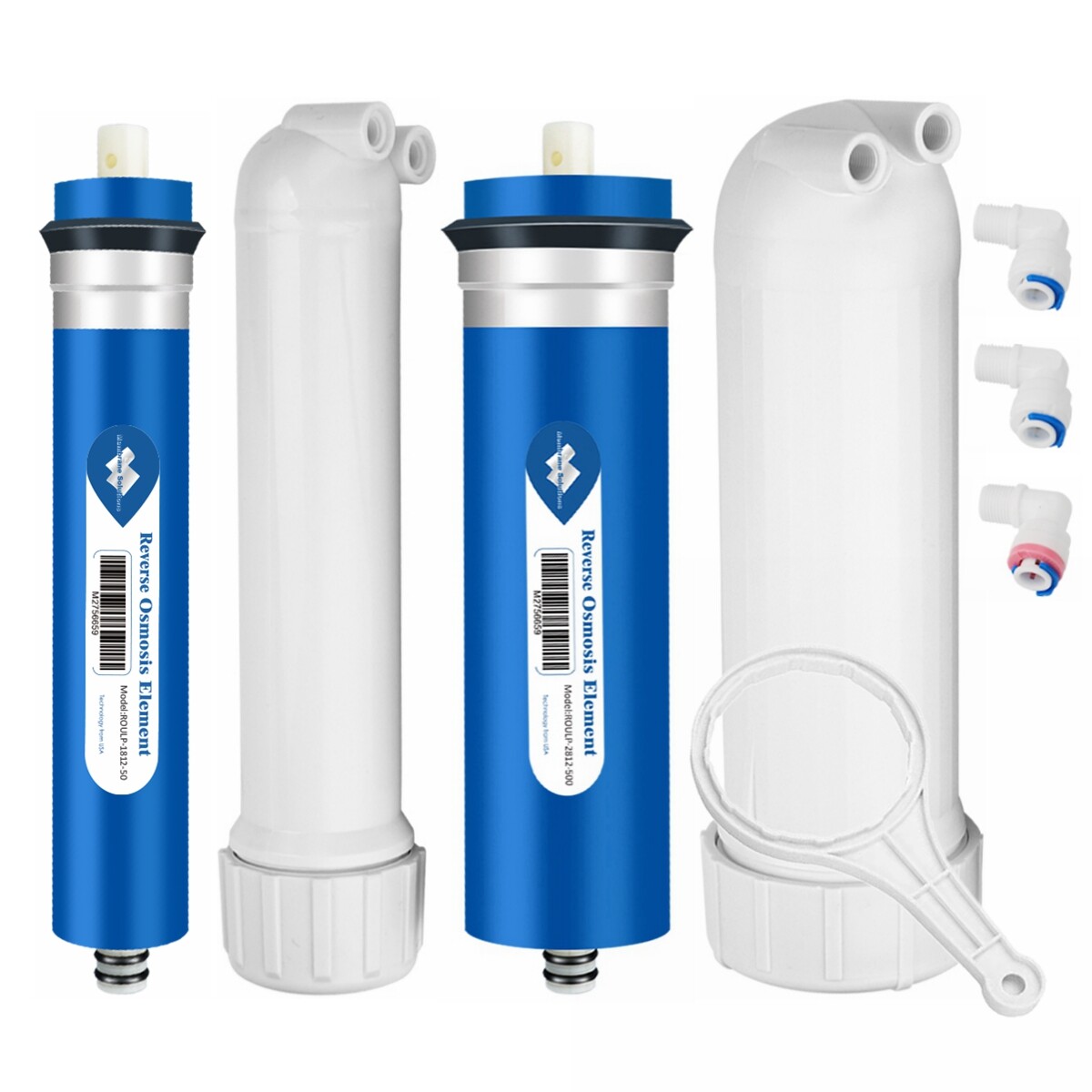 50/75/100/150/400/500/600 GPD Reverse Osmosis RO Membrane Water Filter 1812/3012