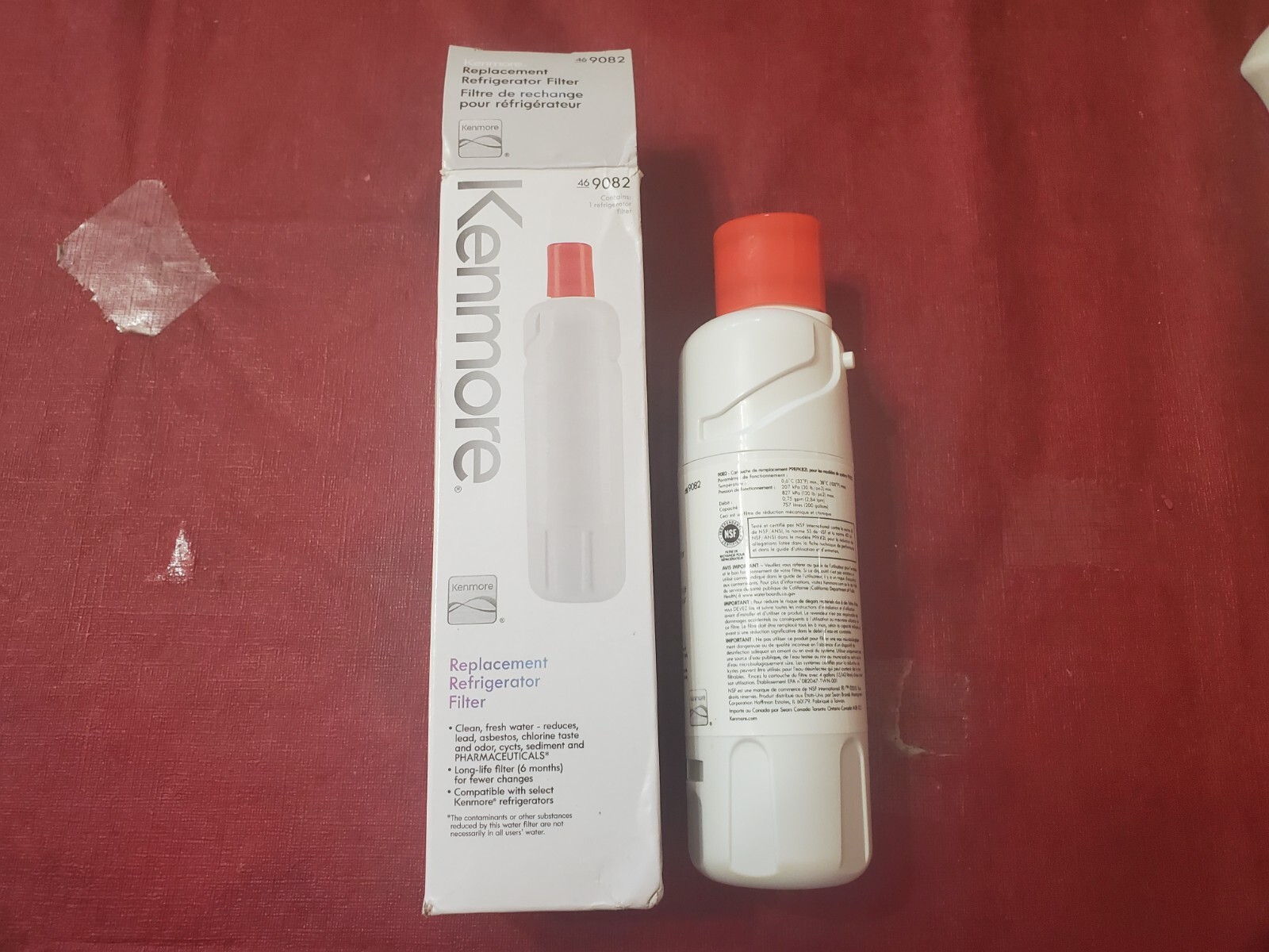 Kenmore Replacement Refrigerator Filter 9082 Long Life Filter Reduces Chlorine