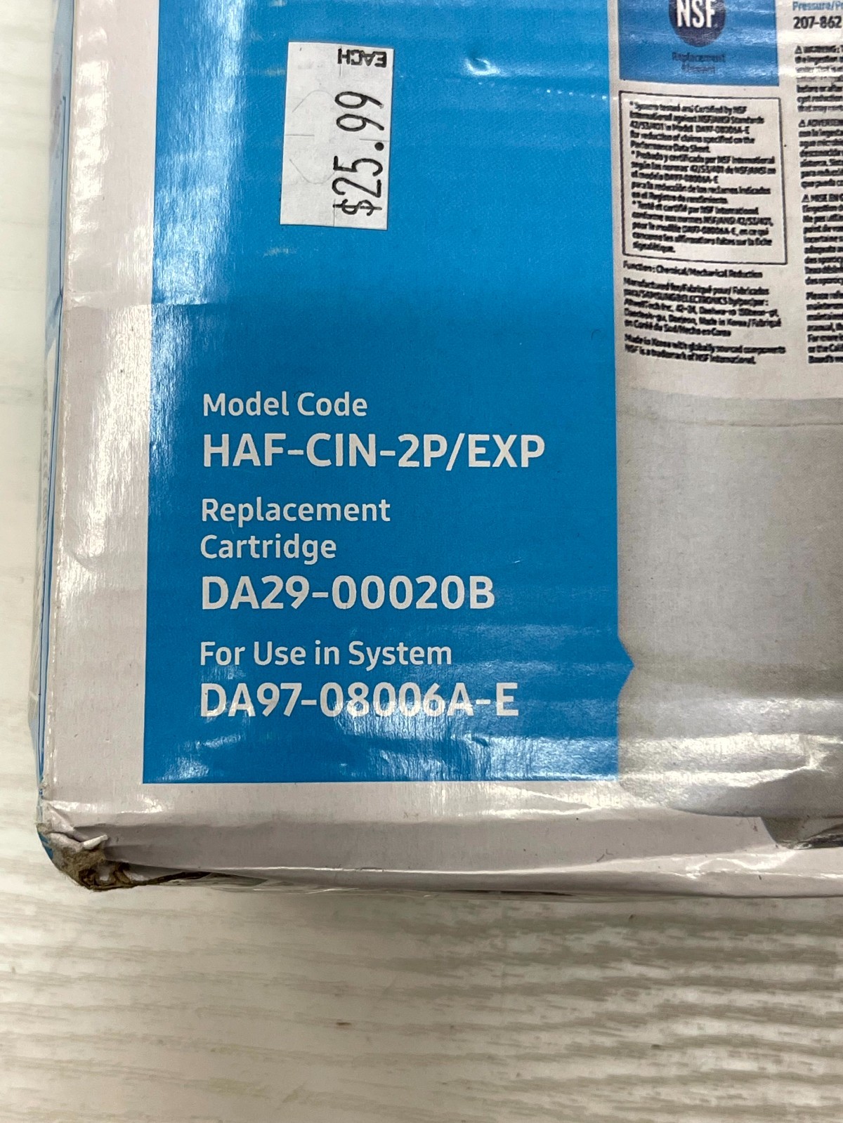 Samsung HAF-CIN/EXP Ice and Water Refrigerator Filter Door & Side-by-Side