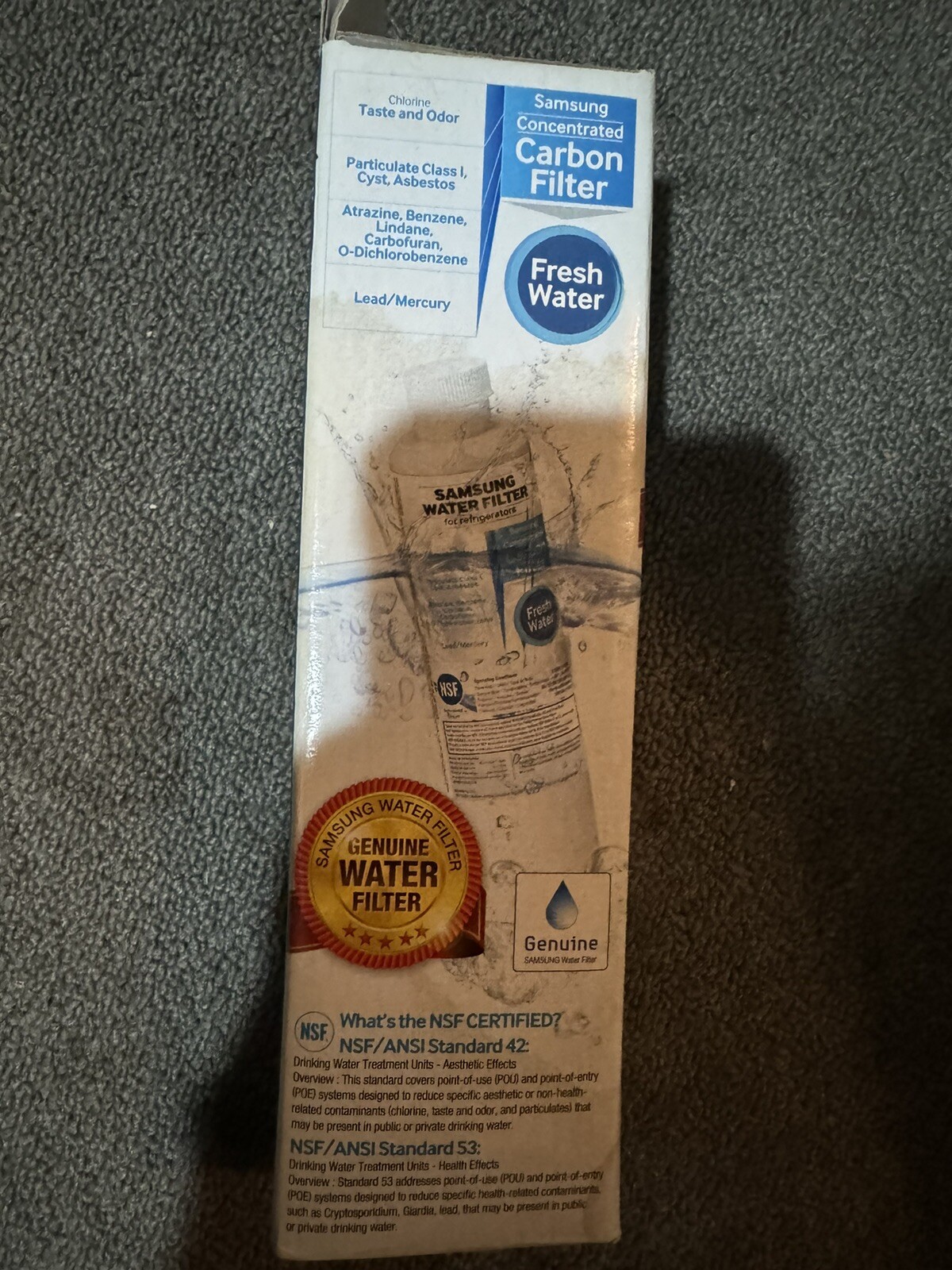 SAMSUNG FOR Fresh Refrigerator Water Filter Factory Sealed Brand New In Box