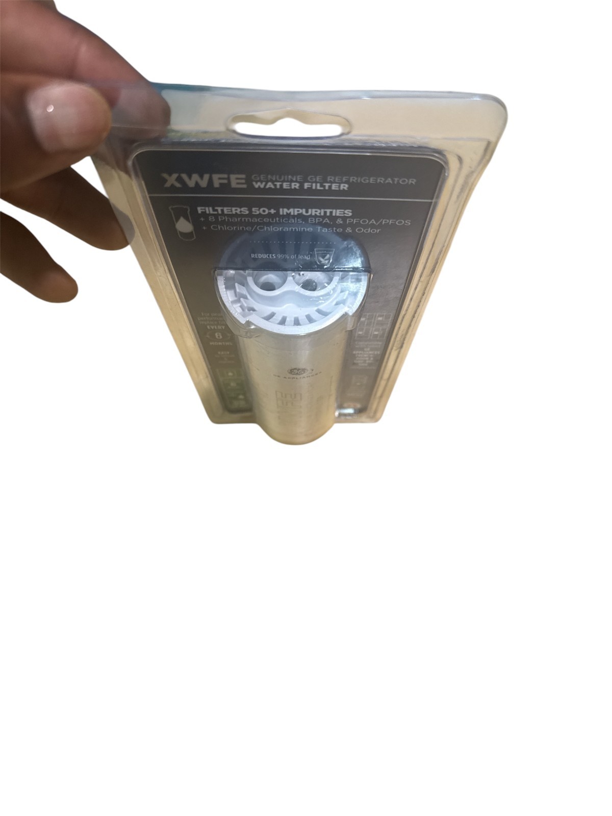 Genuine GE XWFE Refrigerator Water Filter Replacement without chip