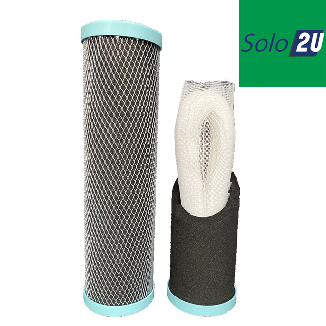2U Activated Carbon Block and Ultrafiltration Composite Filter Cartridge 10×2.5