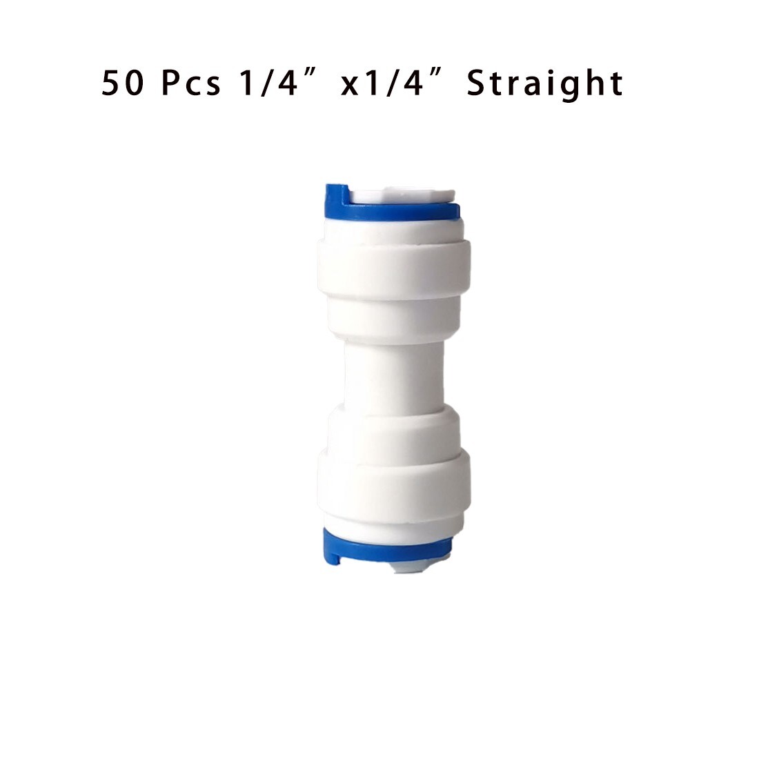 50 PCS Quick Connector 1/4” 3/8“ Tee Push in Tube Fitting for Purifier water Ice