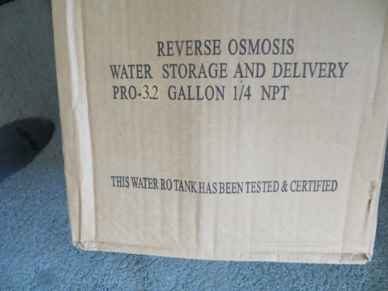 Pressurized Water Storage RO 3.2 Gallon Tank 1/4″ NPT