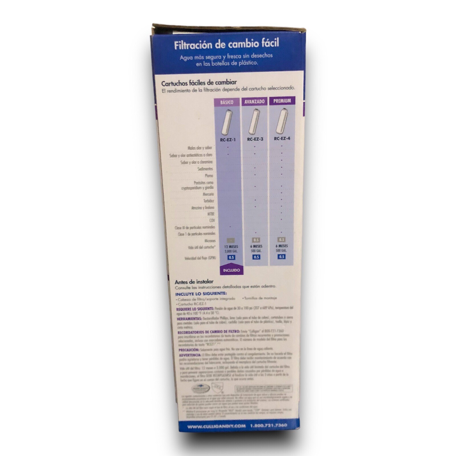 Culligan IC-EZ-1 Basic Ice Maker & Refrigerator Easy Change Filtration System