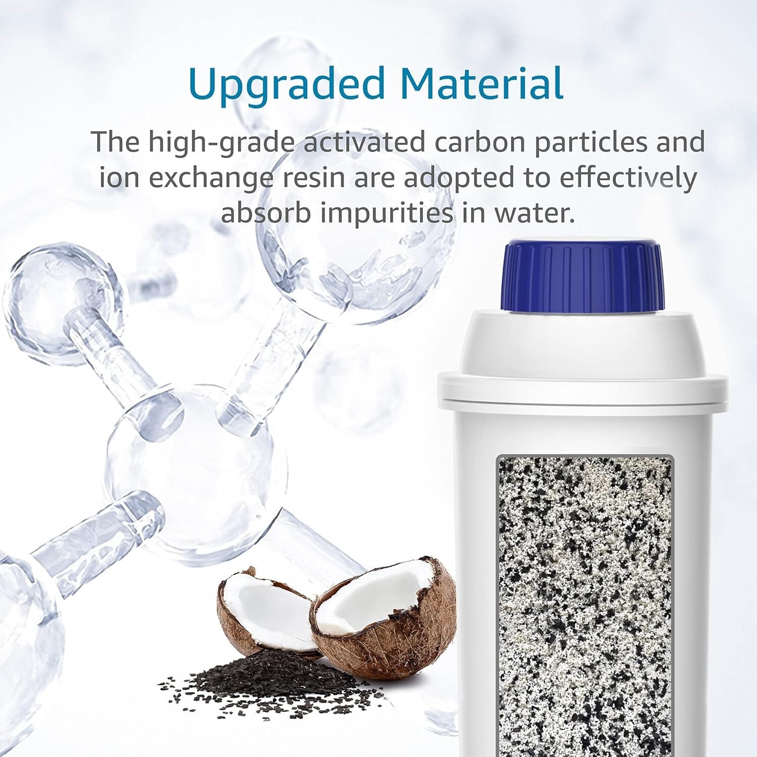 AQUACREST TÜV SÜD Certified Coffee Water Filter, Replacement for DLS C002(4)