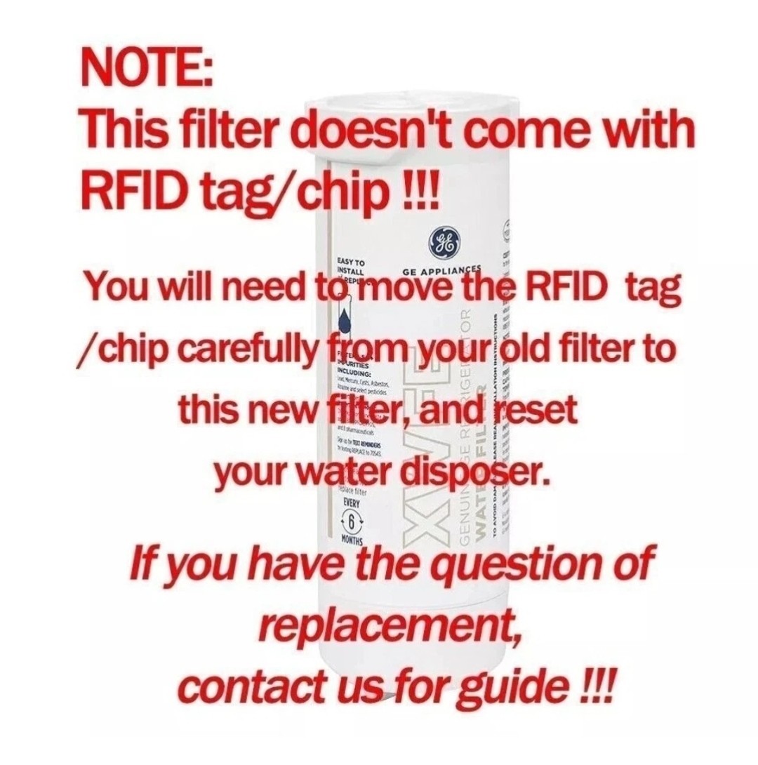 Lot Of 2 NEW GE XWFE Refrigerator Water Filter NO RFID Chip – SEALED Read