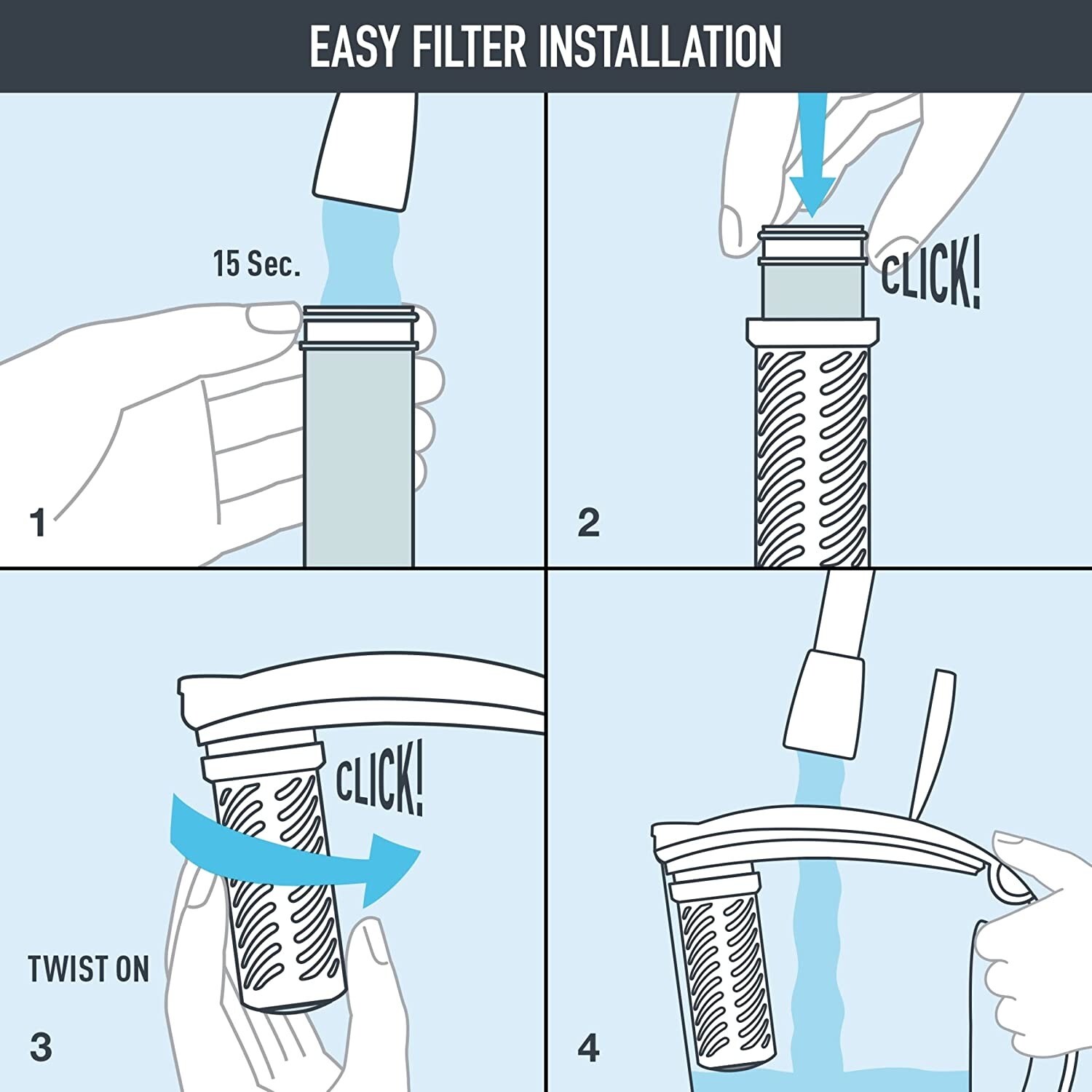Brita Stream Water Filter Replacements for Stream Pitchers and Dispensers2 Count