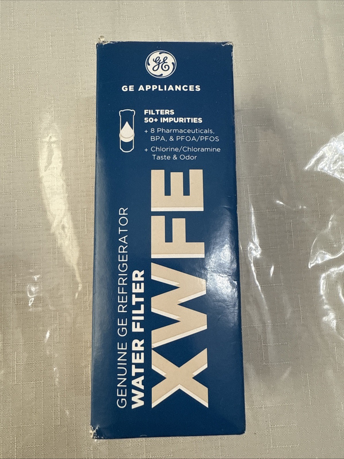 Genuine GE XWFE Refrigerator Water Filter – White OEM original No Chip