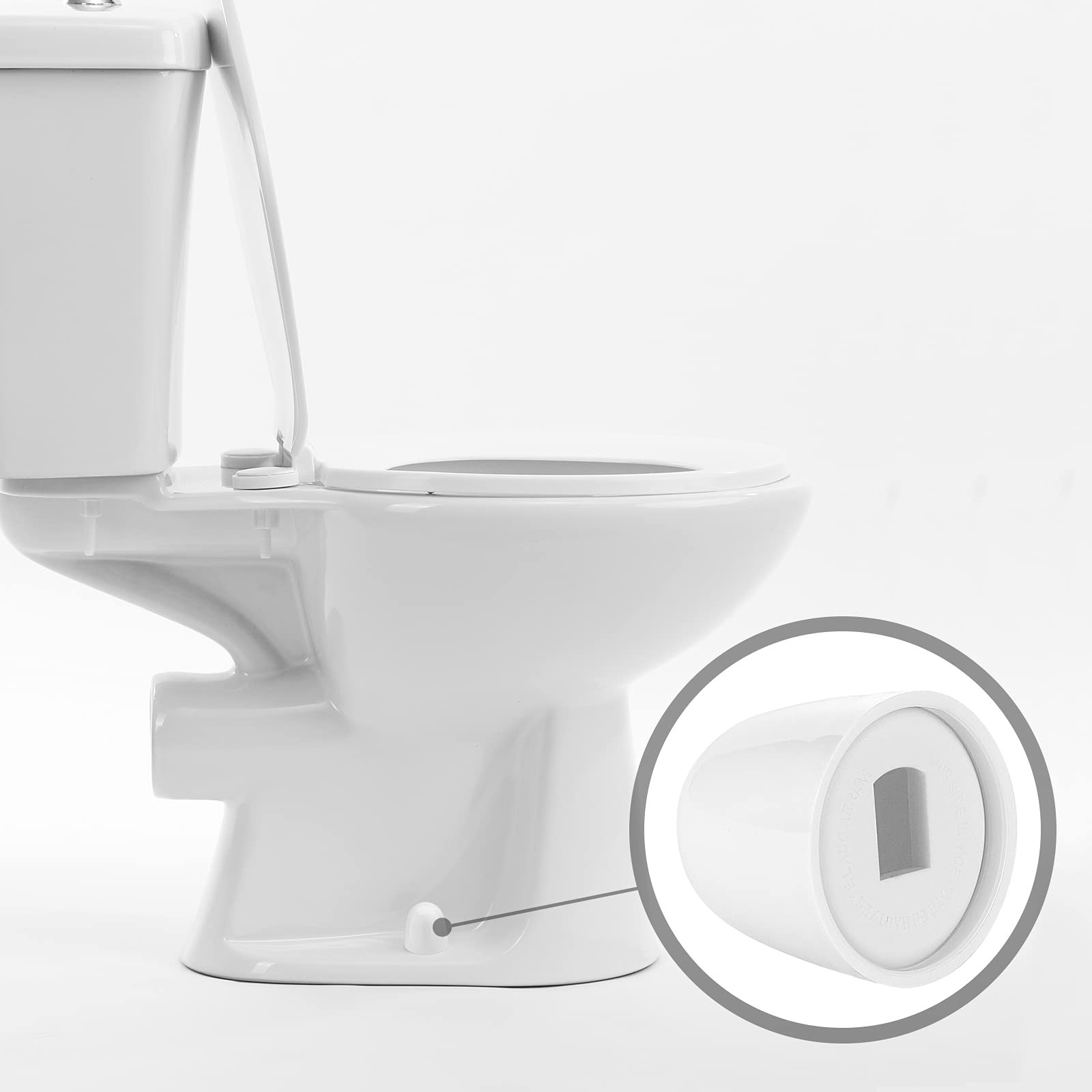 4 Packs White Toilet Bolt Caps Toilet Seat Floor Bolts Caps Universal Floor B…