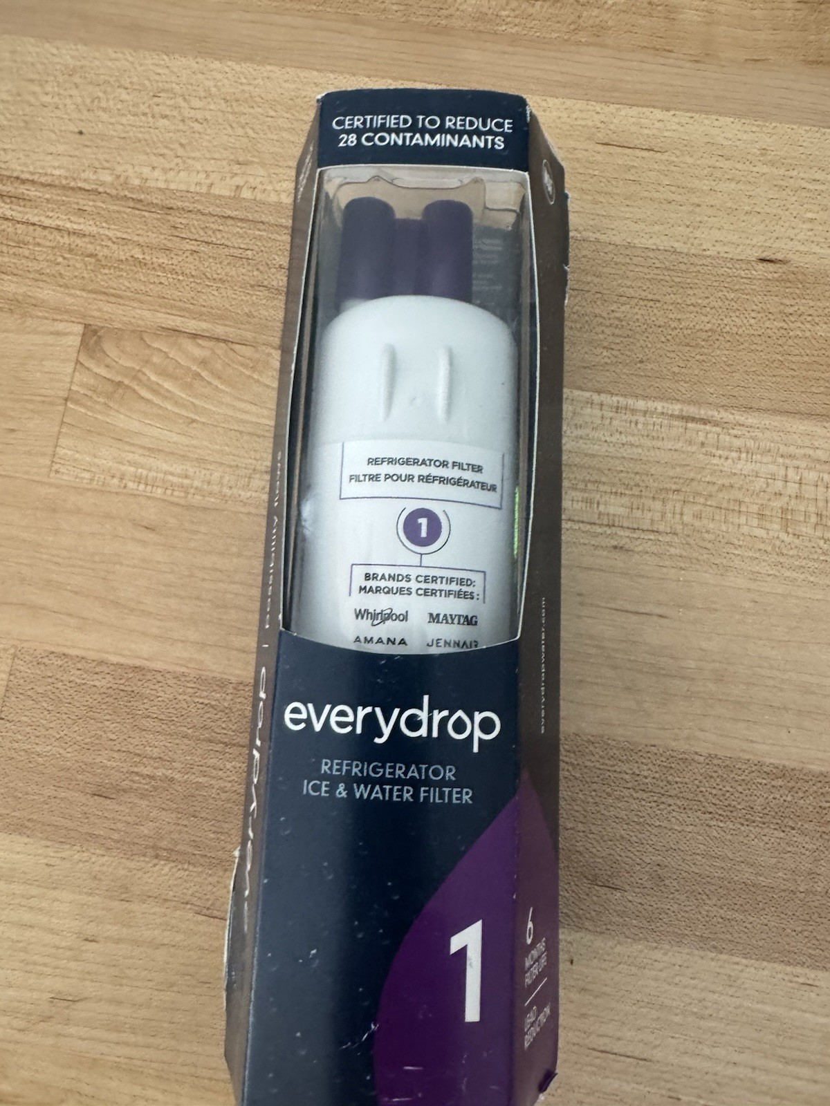 EveryDrop #1 Refrigerator Ice and Water Filter Reduces Lead & Contaminants NIB