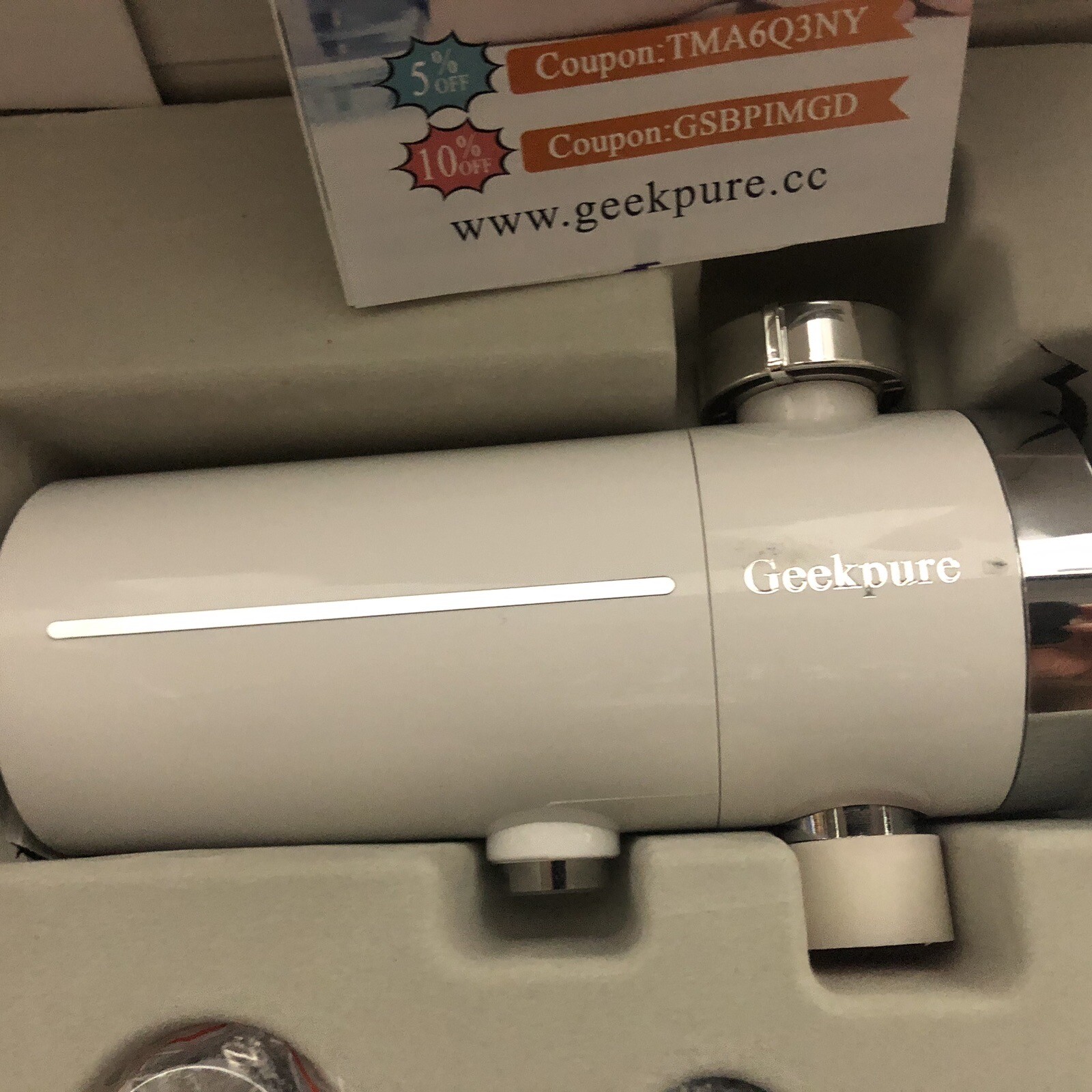 Geekpure 5 Stage Faucet Water Filter Reduce Contaminates New In Open Box