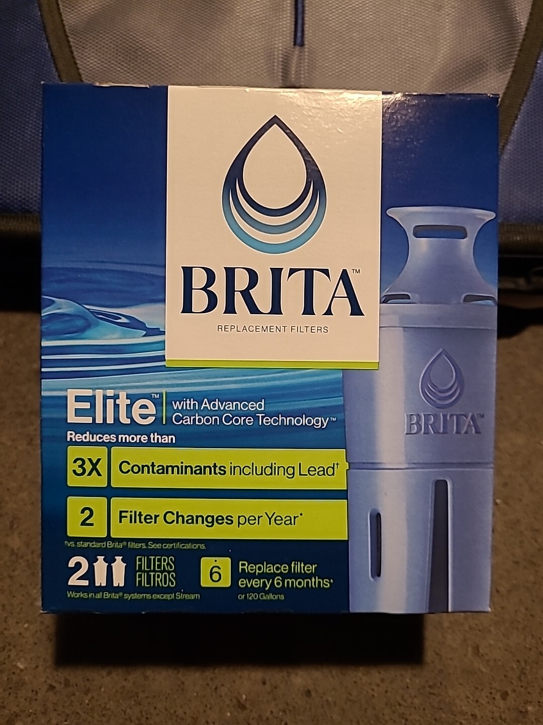 Brita Elite Replacement Filters for Brita Pitchers and Dispensers 2-Pack