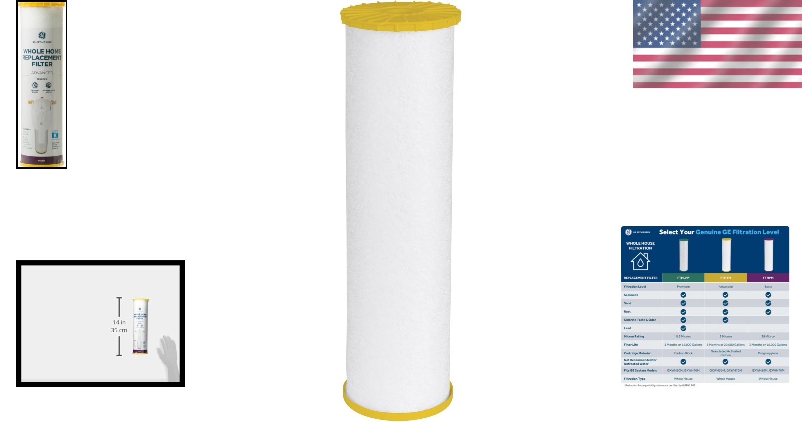 Water Filter Carbon Fiber 3- Capacity Whole House NSF Certified