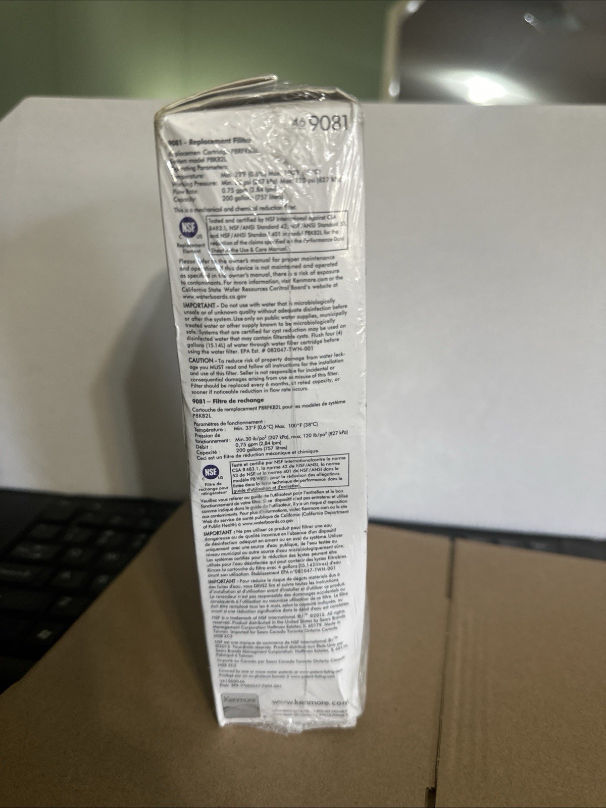 2–Kenmore 469081 Refrigerator Water Filter – White