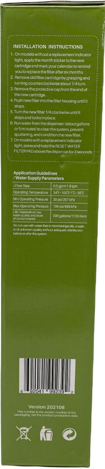 3 Pack LG LT600P 5231JA2006A 5231JA2006F 5231JA2006B 469990 Water Filters NEW