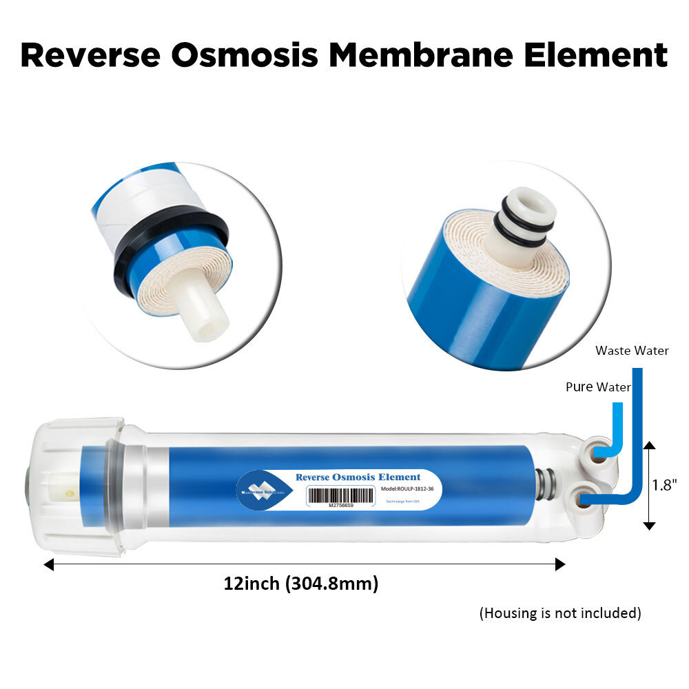 3/4/5/6 Stage 36 GPD RO Membrane Reverse Osmosis System Water Filter Replacement