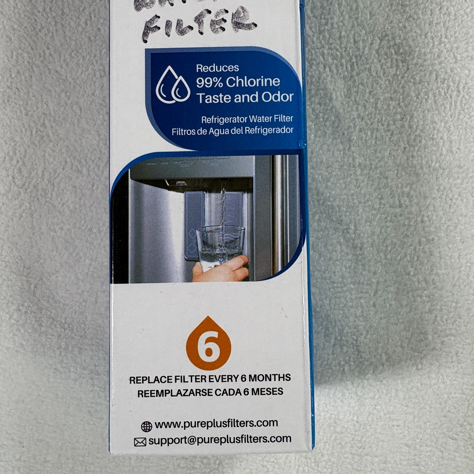 Refrigerator Water Filter PP-RWF0500A PurePlus Replacement 6 Month 300 Gal NIB