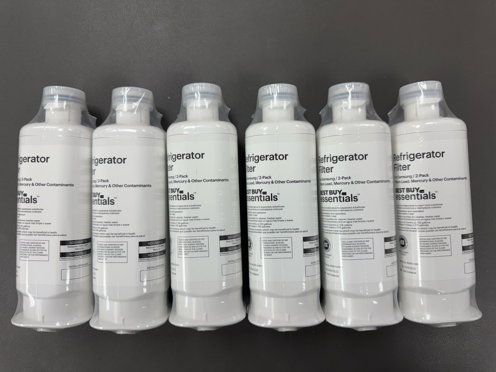 6-PK Best Buy Samsung Refrigerator Water Filter Replacement HAF-QIN/EXP