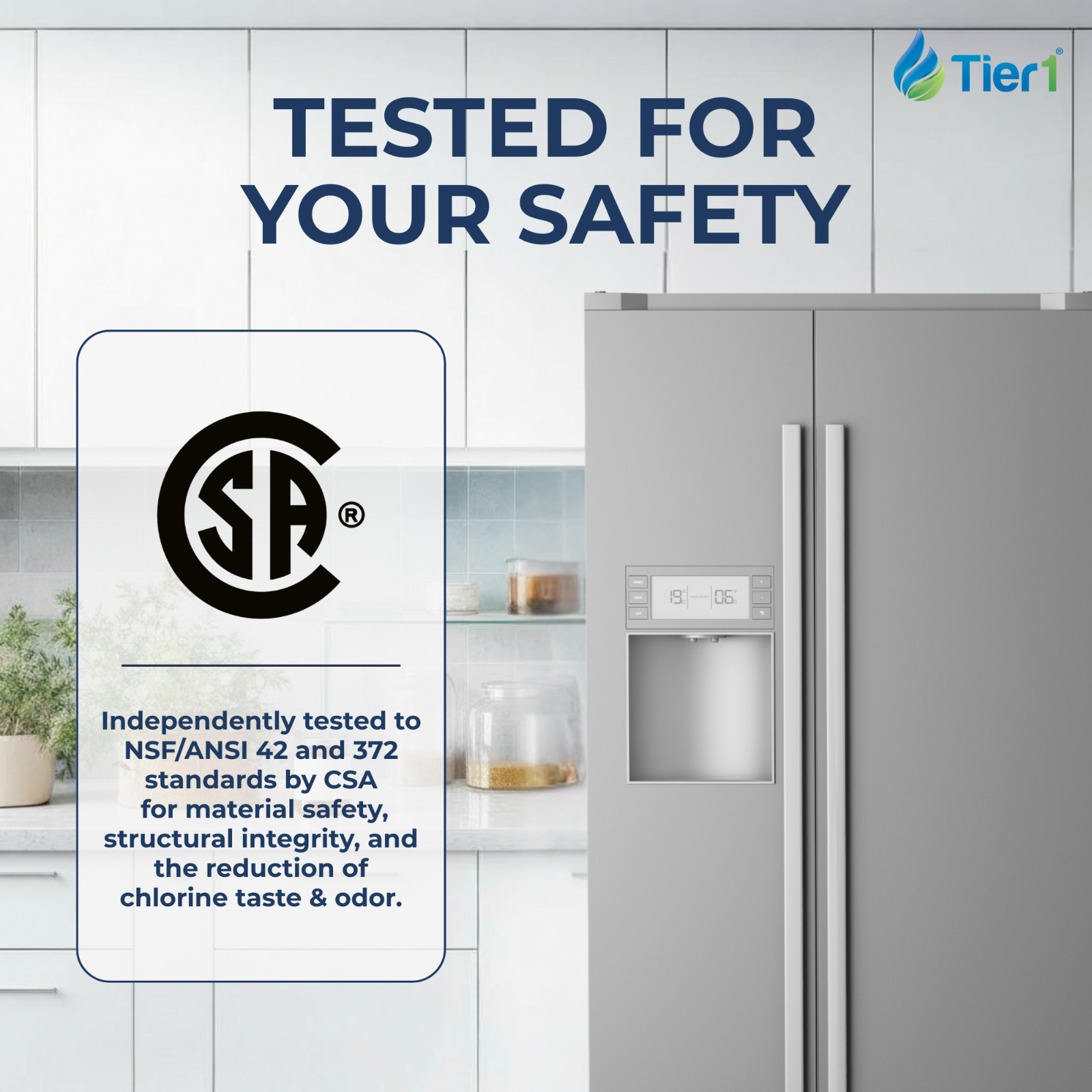 Fits GE MSWF SmartWater Comparable Tier1 Refrigerator Water Filter 6 Pack