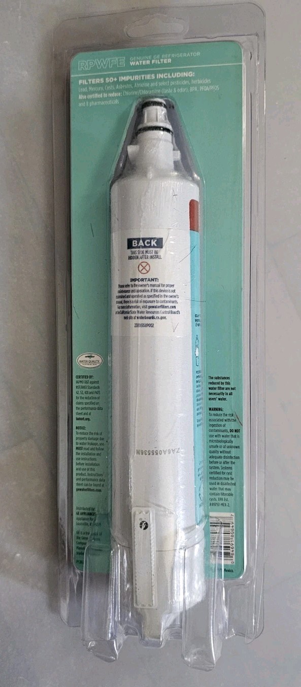 GE RPWFE Genuine Refrigerator Water Filter (WITH CHIP) New Sealed Filter