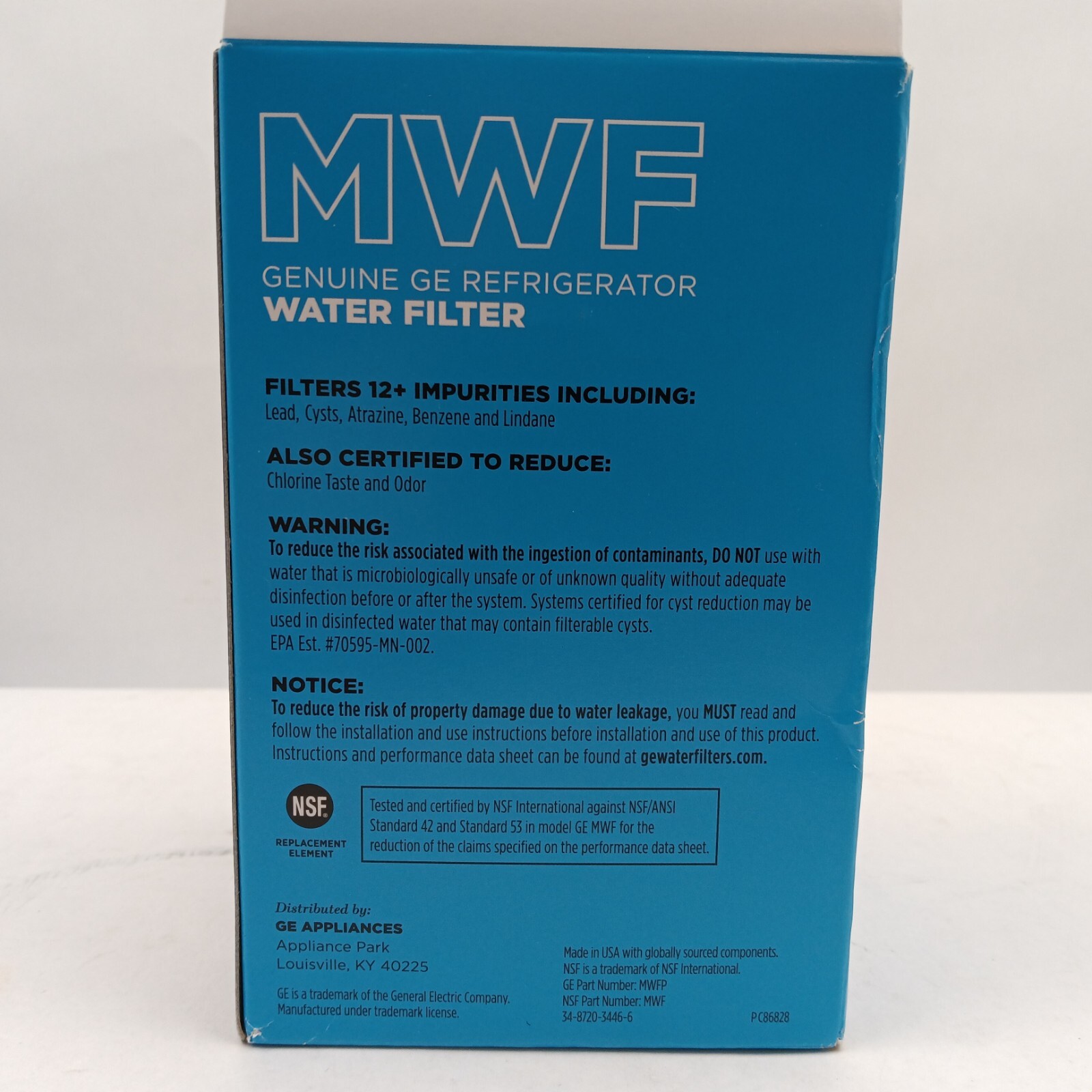 5 Pack Water Filter Replacement For GE SmartWater MWF 469991 469996 Refrigerator