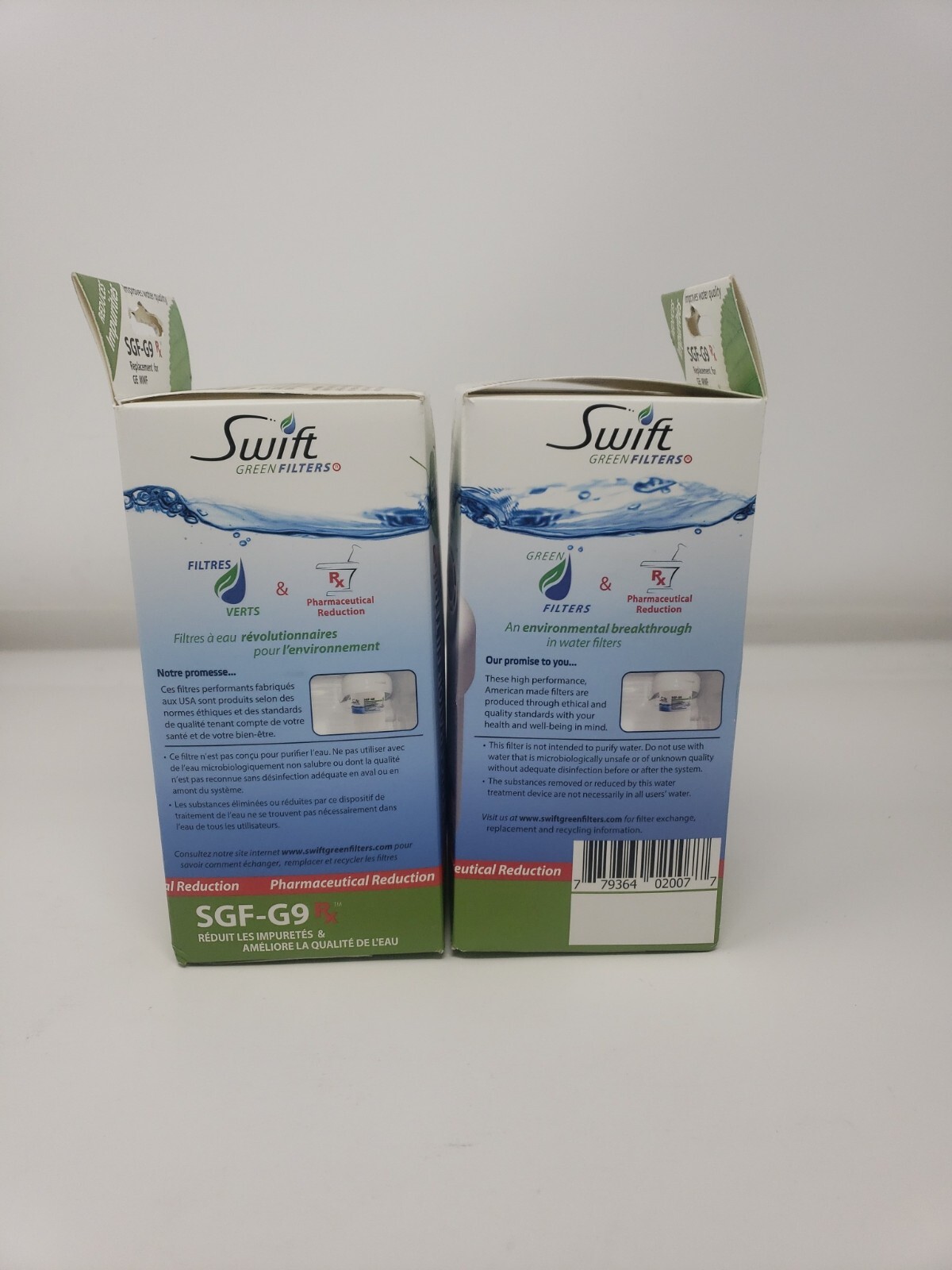 Swift Green Filters Refrigerator Filter SGF-G9 Rx Lot Of 2 SEE DESCRIPTION