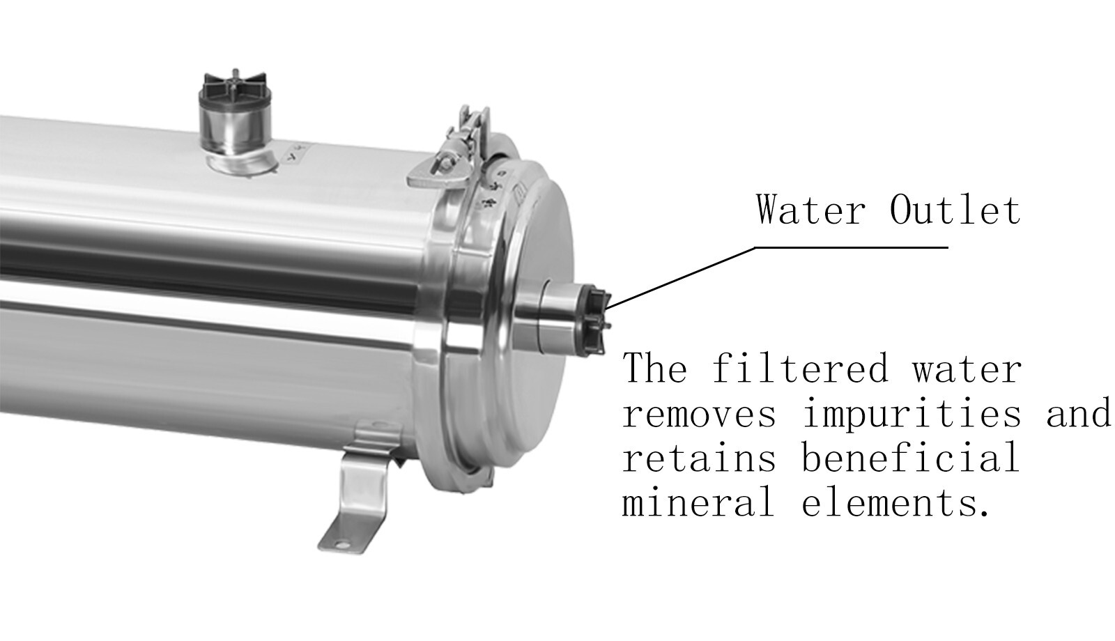 PVDF Ultrafiltration Membrane Filter 304 Stainless Steel Housing 0.01μm 8000L/h