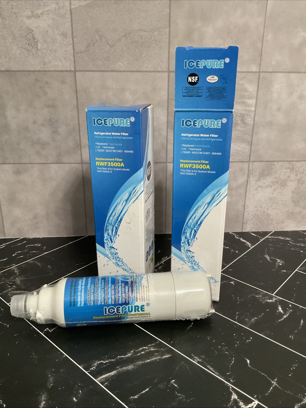 IcePure RWF3500A Refrigerator Water Filter (2 Count)