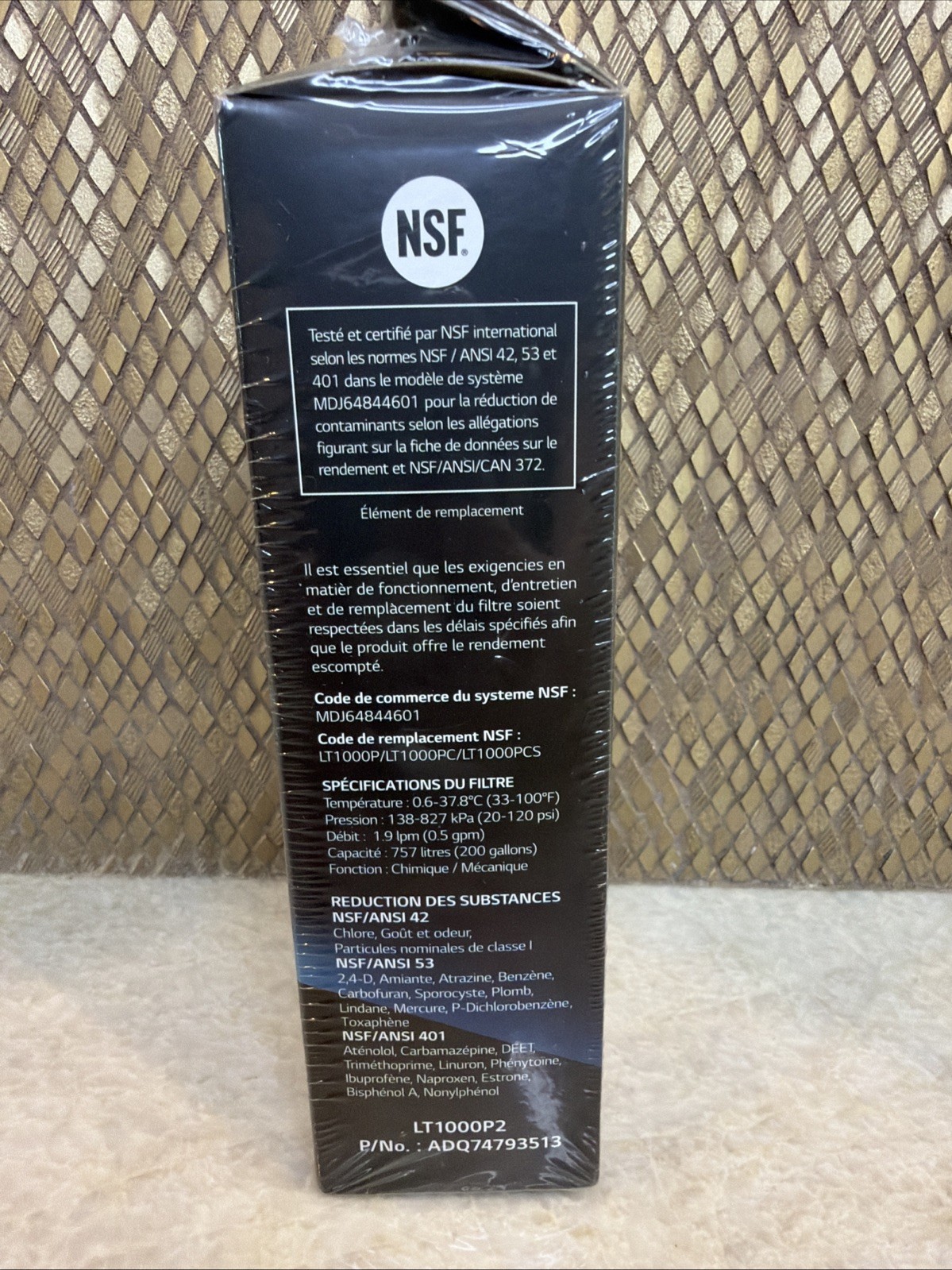 LG LT1000P2 Refrigerator Replacement Water Filters 2 Pack New Sealed