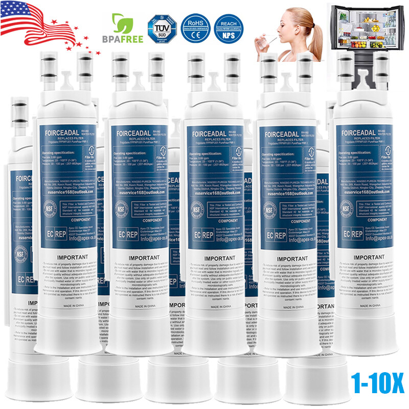 1/2/4/6/8/10Pack for Frigidaire PWF-1 FPPWFU01 Fresh Refrigerator Water Filter