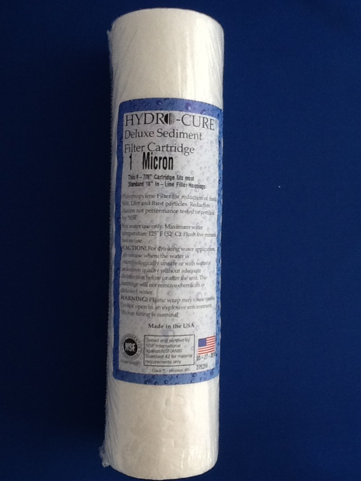 HYDRO CURE DELUXE 1 MICRON 10″x2.5″ SEDIMENT FILTER – 2 FILTERS